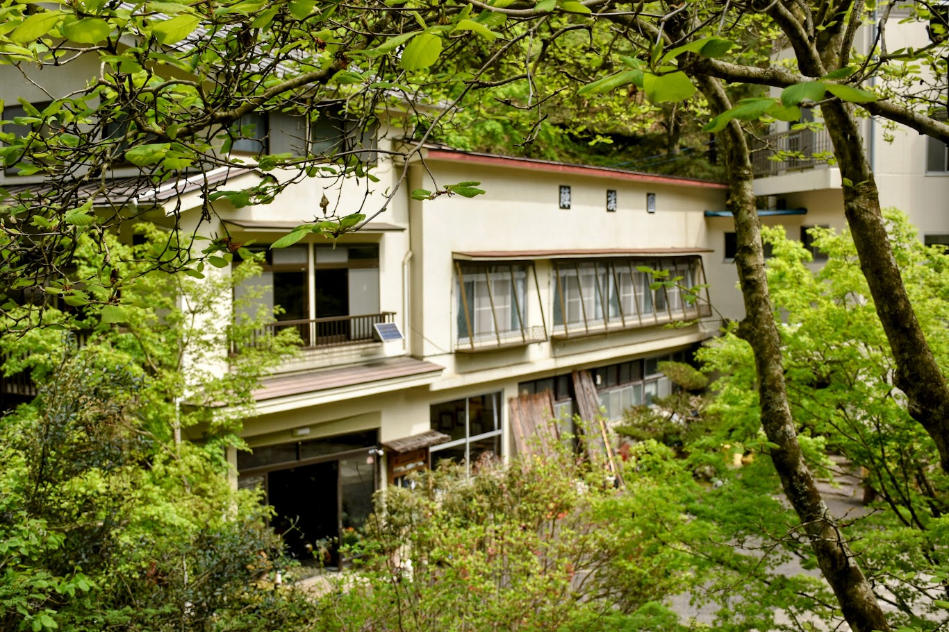 自然に囲まれている旅館